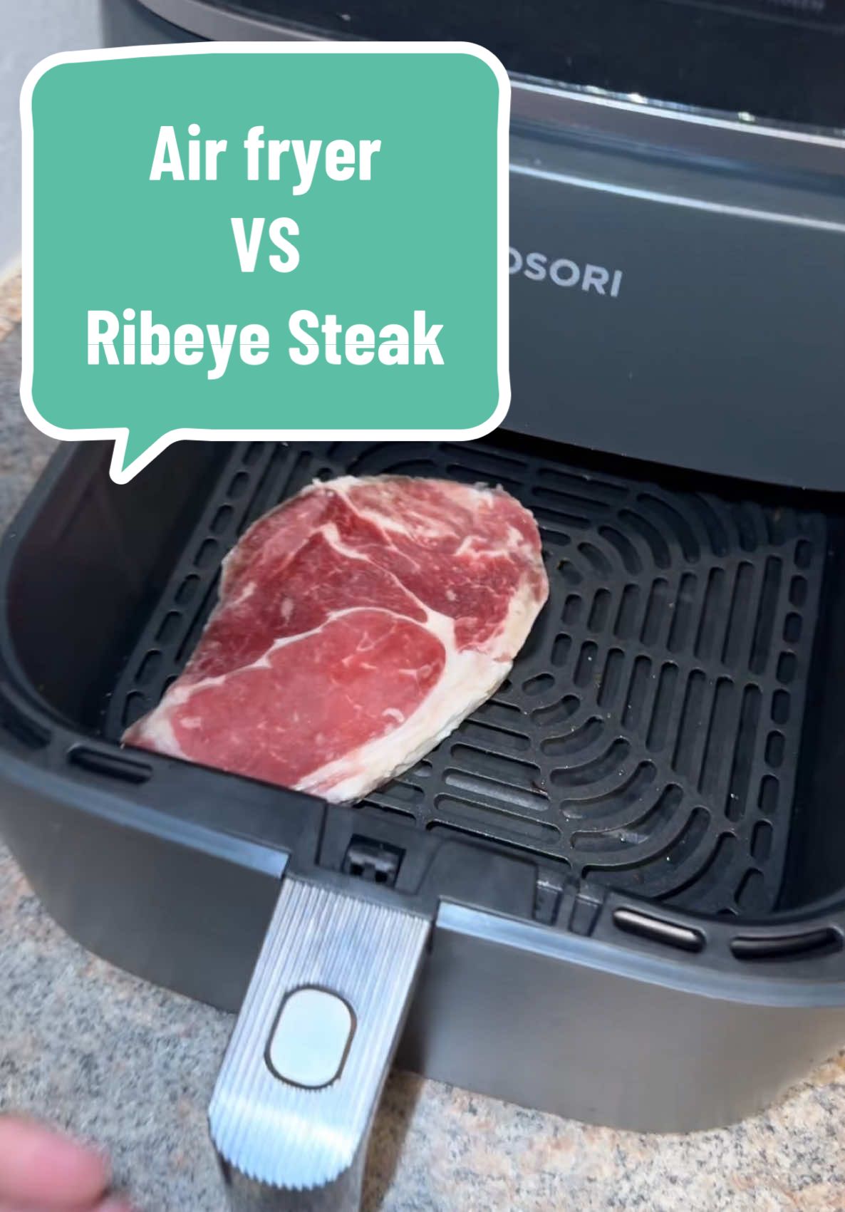 Cooking steak in an air fryer! What will happen?😳🥩 ##fyp##fypシ##Foodie##foodreview##foodietiktok##foodvlog##chopelasreviews##cooking##steak