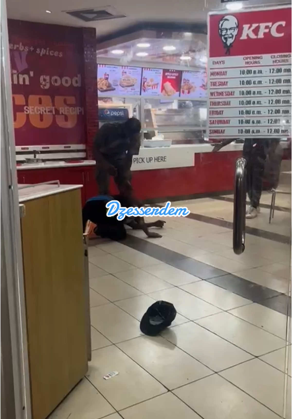 Kfc security slaps customer #kfc #trinidad 