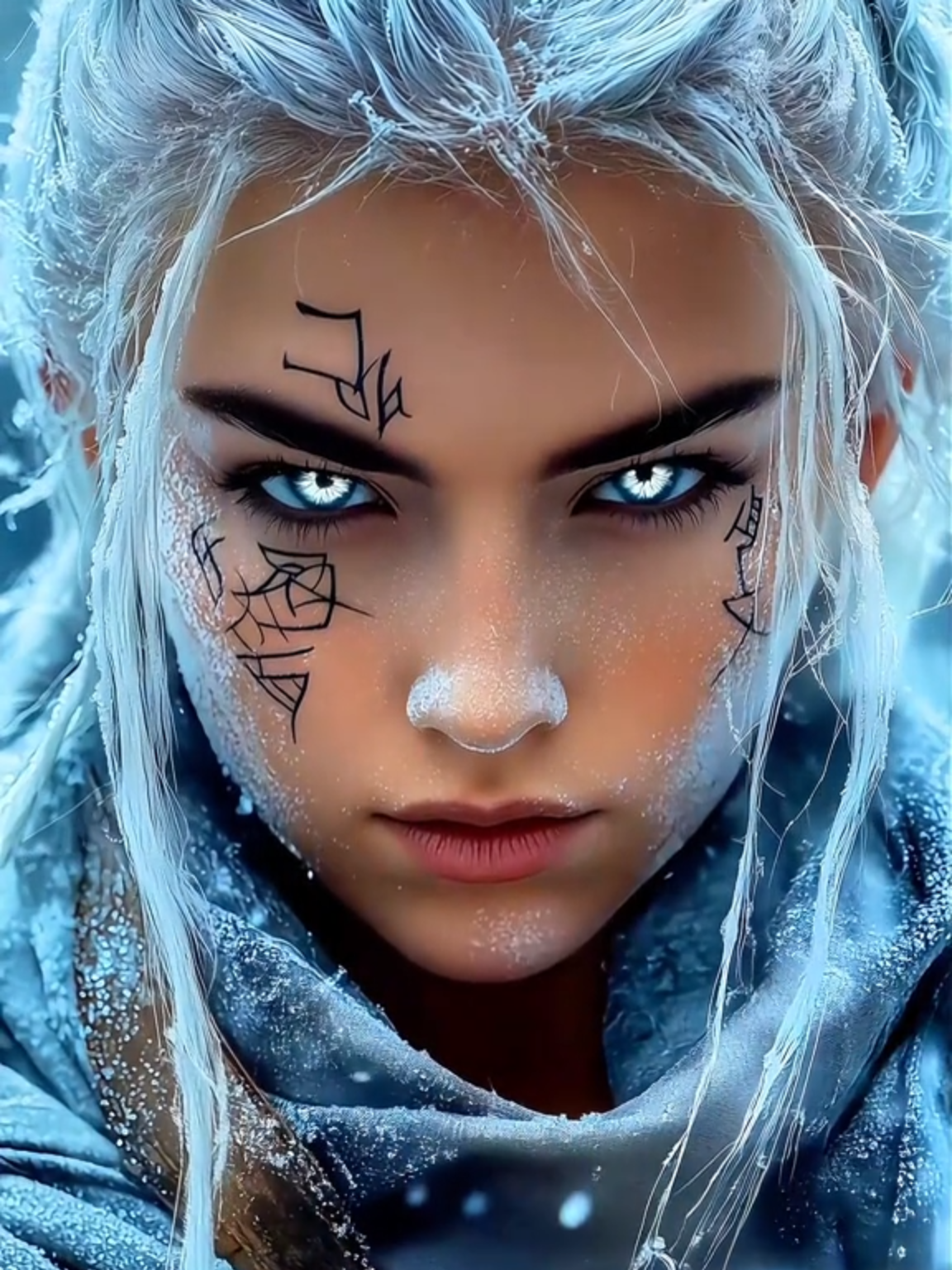 Live Wallpaper 4k : ❄️✨ Embracing the winter magic with this stunning look! 🌨️ Check out the intricate braids and frosty details on this snow-covered outfit. The ethereal white hair and gentle snowfall create an enchanting, wintry atmosphere. 🌟❄️ Don't miss this mesmerizing winter wonder! #livewallpaper #girl #viking #2025 #livewallpaper4k #Epic #Nature #Powerful #Ice