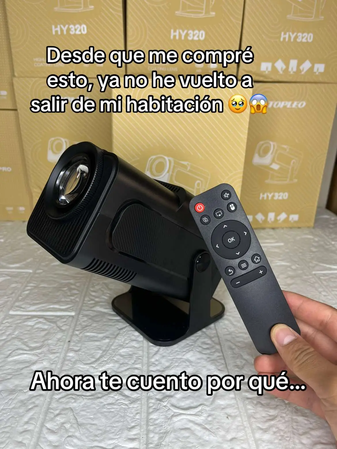 Desde que compre esto no he vuelto a salir de mi habitación!! #proyector #hy320 #projector #cine #cineencasa #fyppppppppppppppppppppppppppppppppppp #paratiiii 