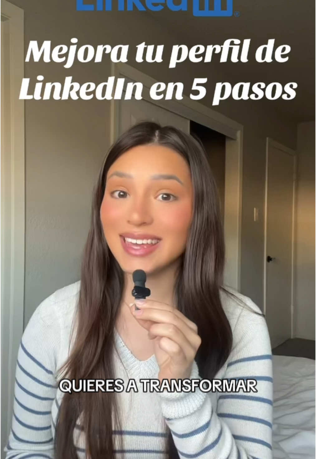 Mejora tu perfil de LinkedIn con estos 5 pasos ✨ qué ideas agregarías? #linkedin #carreraprofesional #crecimientopersonal #growth 