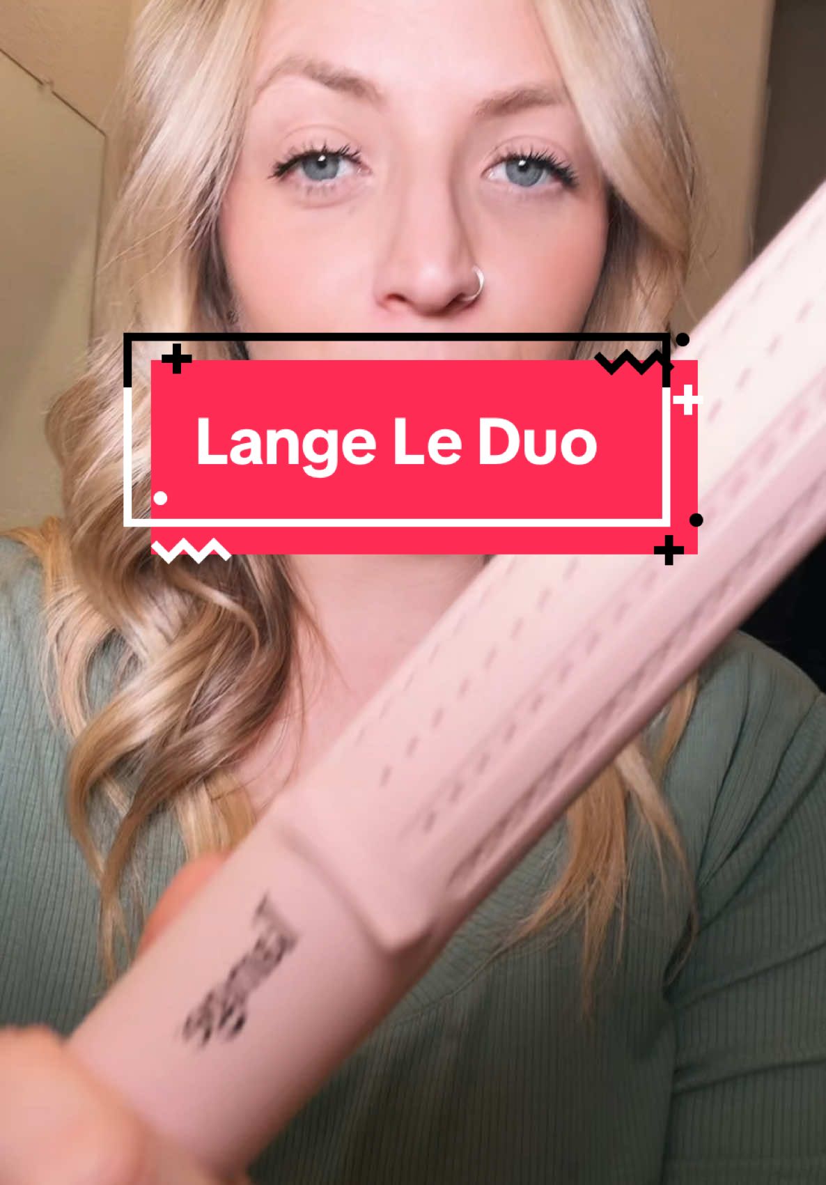 A two in one we all need! #lange #twoinone #curlingiron #straightener #tiktokshoplastchance #foryou 