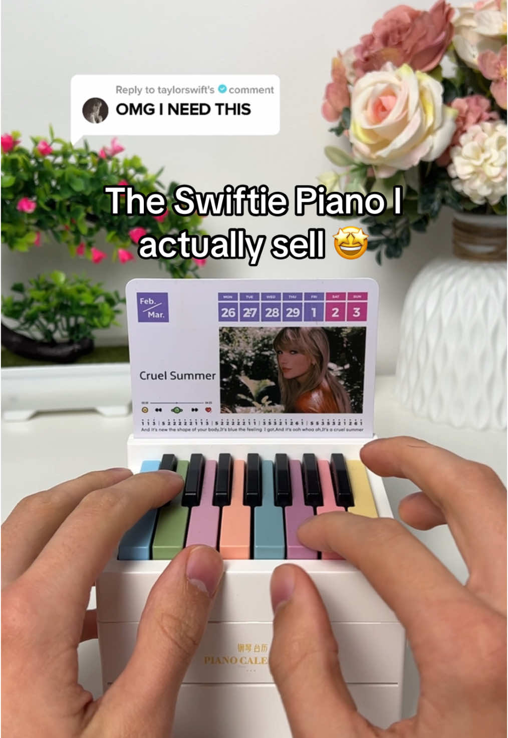 Taylor Swift piano Calendar 🤩