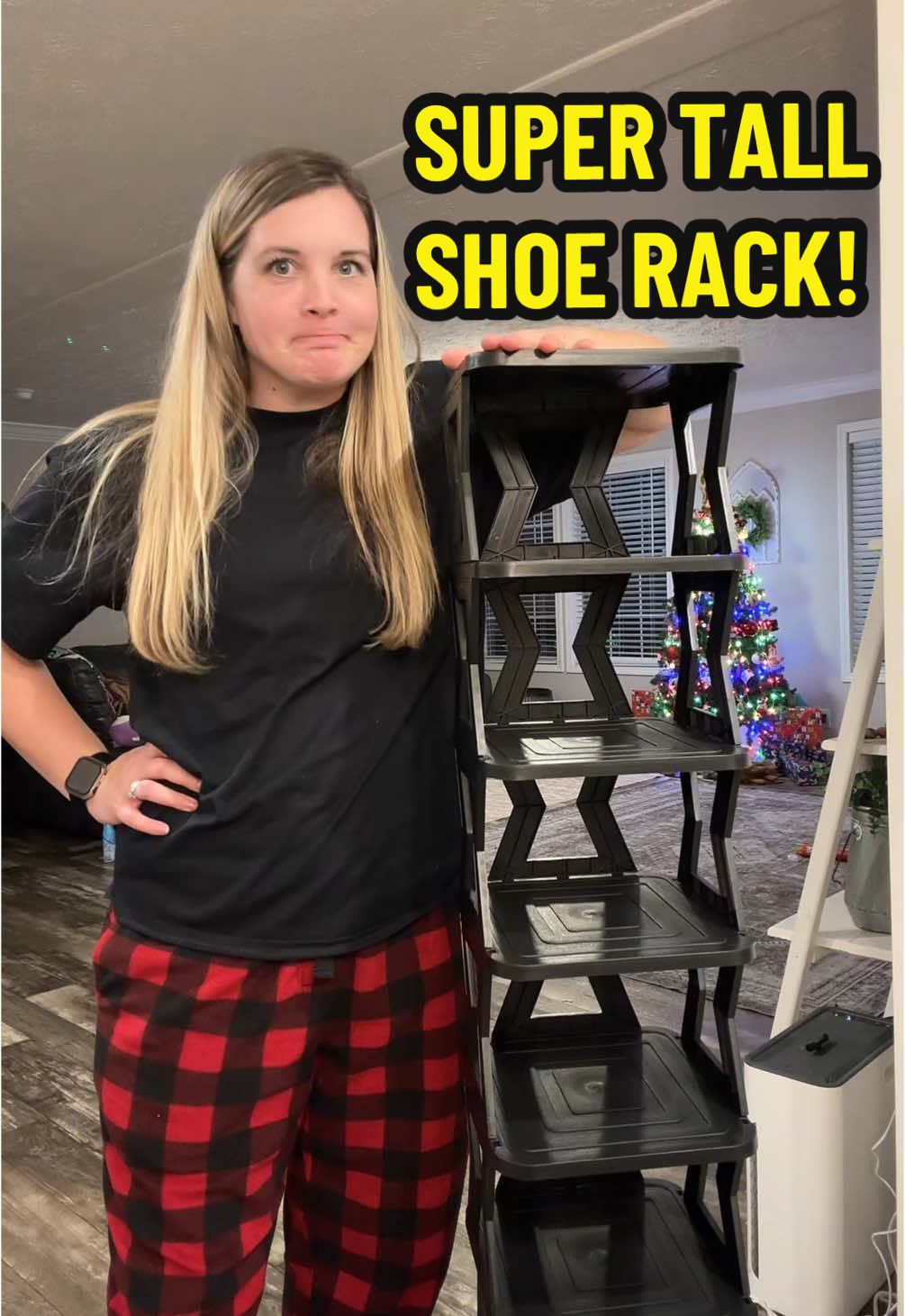 I was a little aggressive at the beginning…. 🙈 #jaimebaileyratesit #shoerack #storage #giftguide #tiktokshopcreatorpicks 