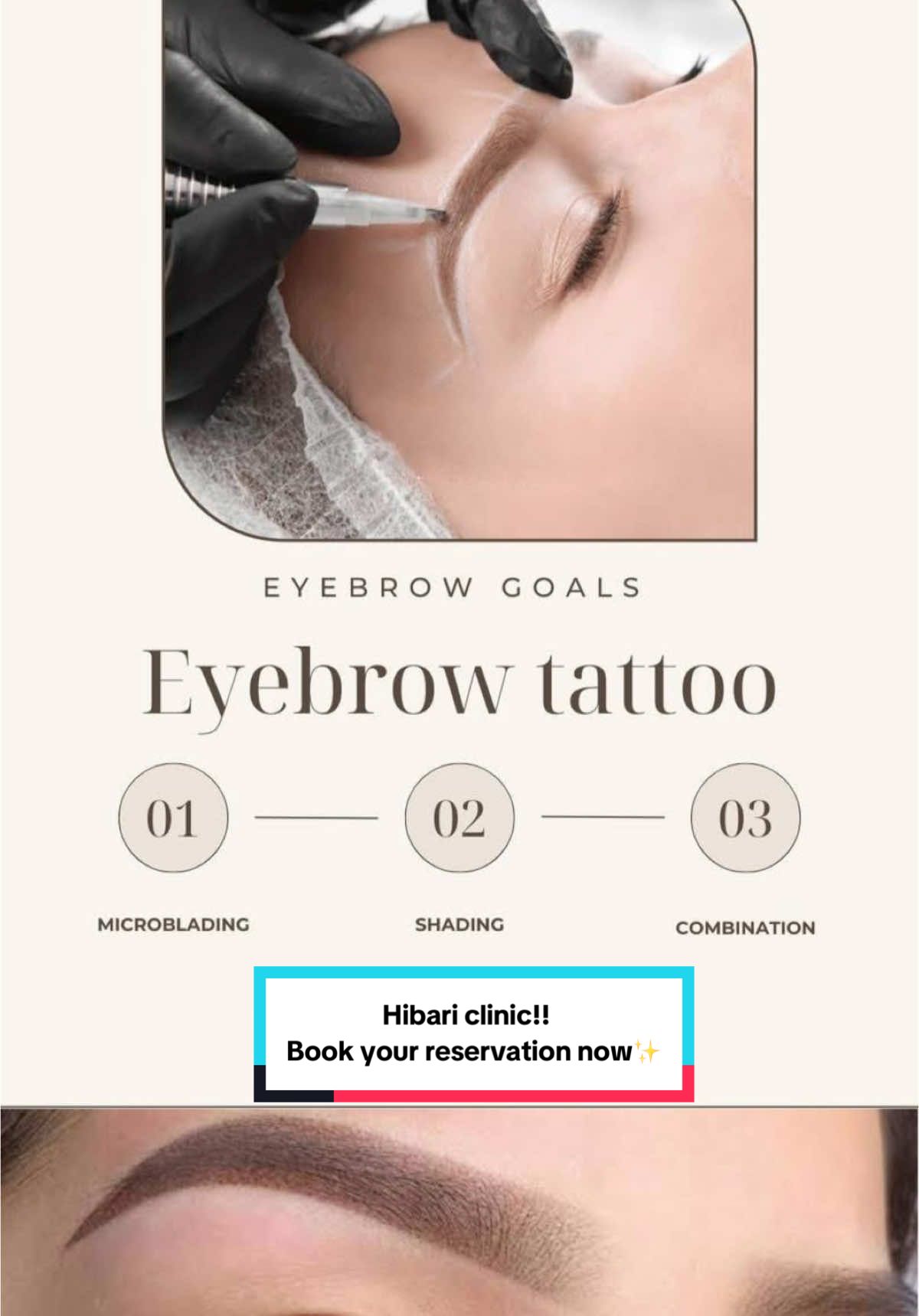 Eyebrow tattoo, Permanent eyeliner, Eyelash Extensions and more @           👉🏻@Hibari Clinic  book your reservation now✨ #fyp  #tiktok  #tiktokviral  #hibariclinic #viral 