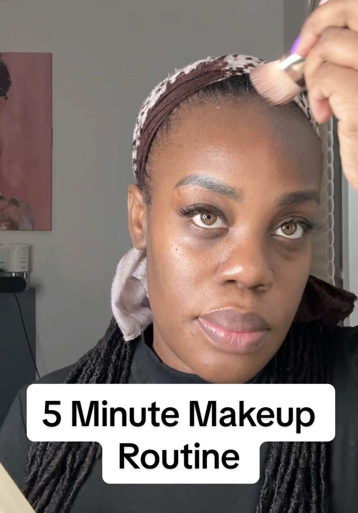 5 minute makeup routine from one palette that ANYONE can do ! #creammakeup  #makeupover40 #seintbeauty #darkskinmakeup #underconsumption #CapCut 