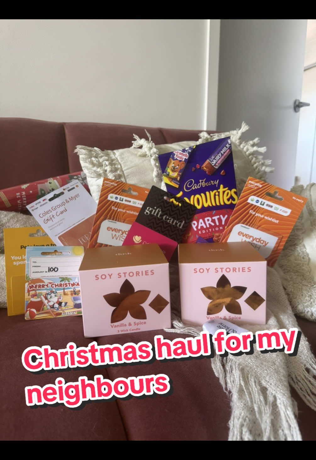 Christmas for my neighbours #fs #fsw #fssw #presents #christmas #presentideas #neighbours #goodneighbors #haul #christmashaul #presenthaul 