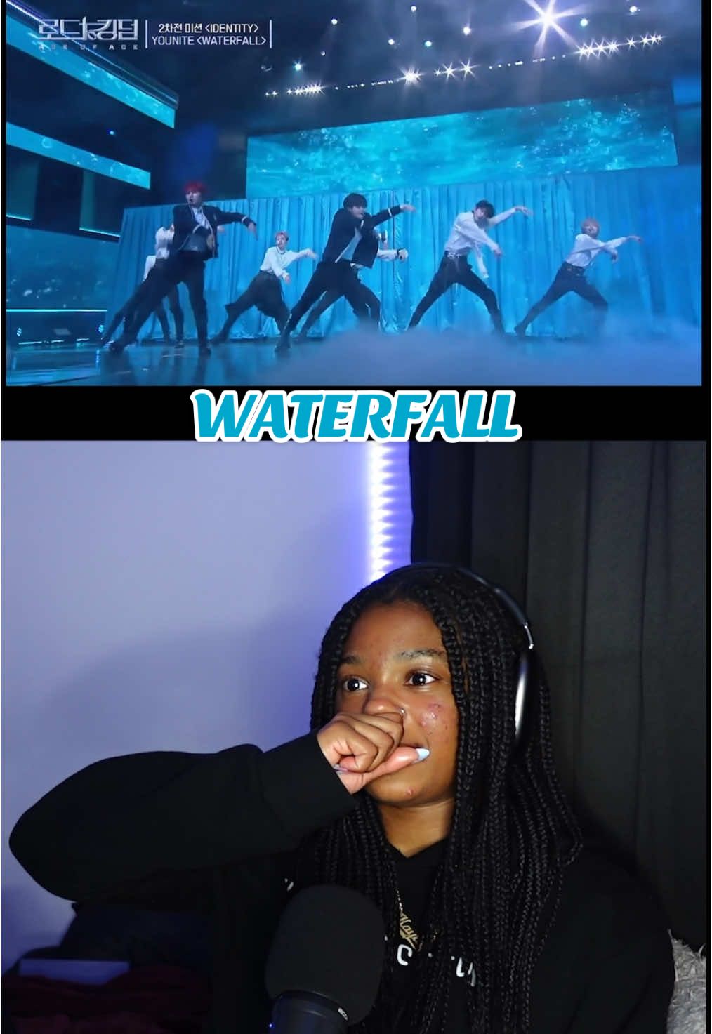 YOUNITE IDENTITY MISSION | ROAD TO KINGDOM ACE OF ACE | #roadtokingdom #aceoface #ace #younite #waterfall #kpop #reaction #fyp #survivalshow #korea 