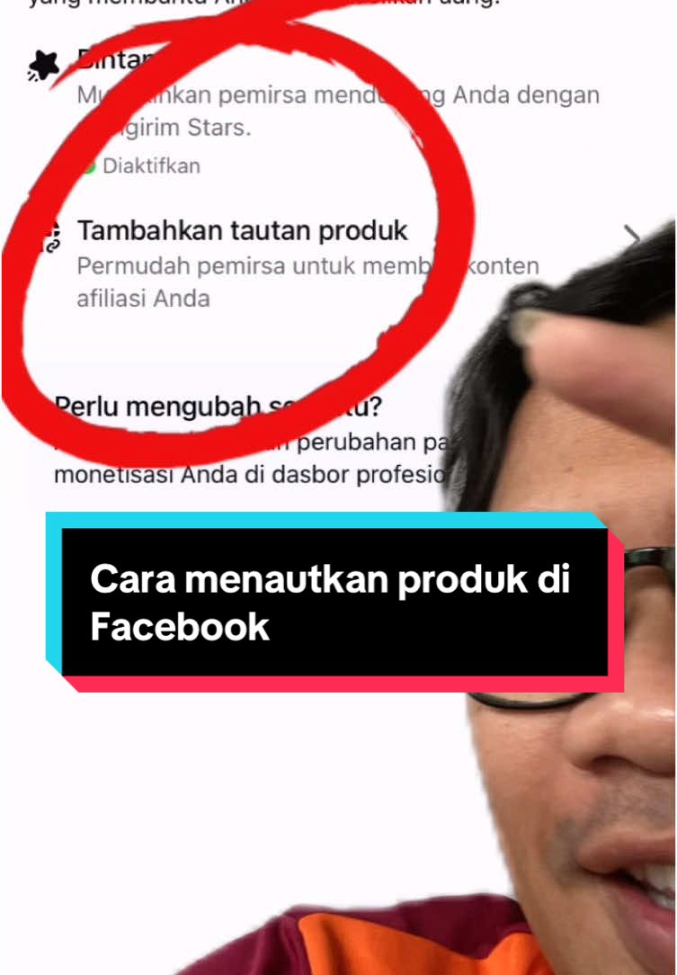 Cara menautkan produk di Facbook reels #affiliatorpemula #affiliatepemula #facebookshop 