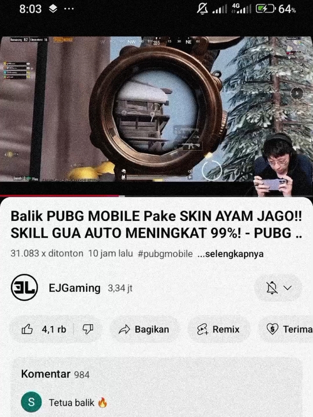 ayo gess balik ke masa ga chicken ga tidur #ejgaming #comebackpubg  #pubgmobile #pubg #bgmi 