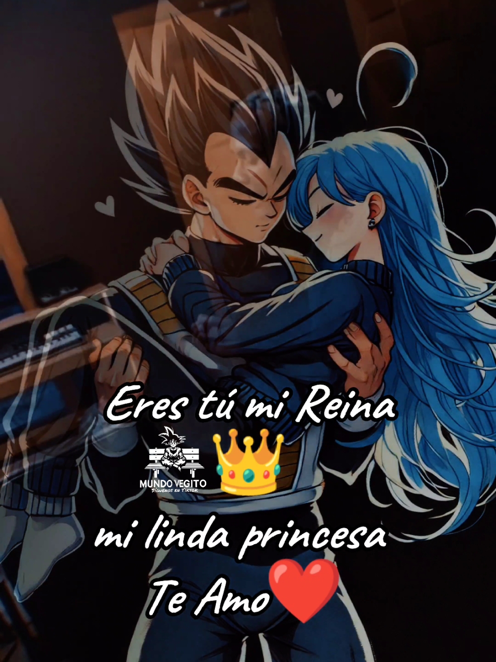 Versión Vegeta 😁🐉🌹Eres tu mi reina mi linda princesa🌹🐉 #mundovegito #parati #seguidores 