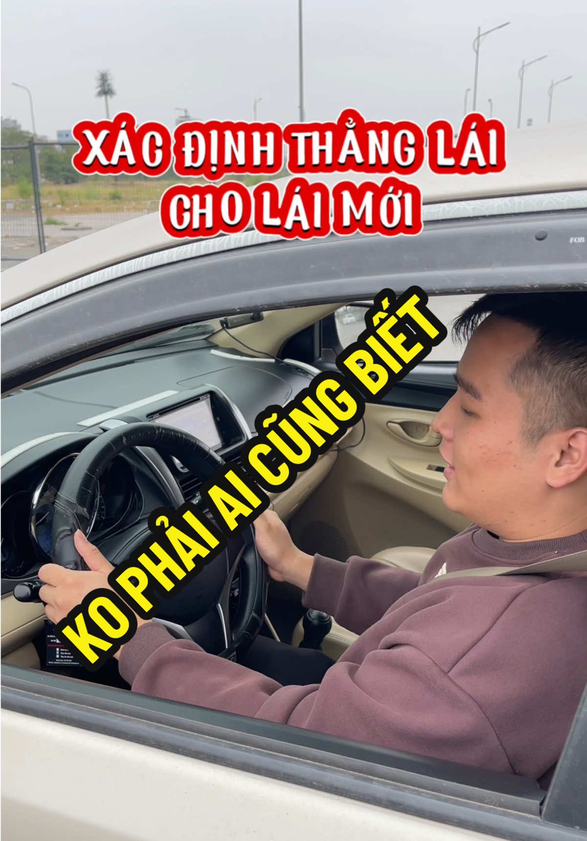 Cách xác định thẳng lái cho lái mới tham khảo #anhchongdaylai #daylaixe #hoclaixeoto #thibangb2 #hoclaixe #xuhuong #thibanglai #CapCut 