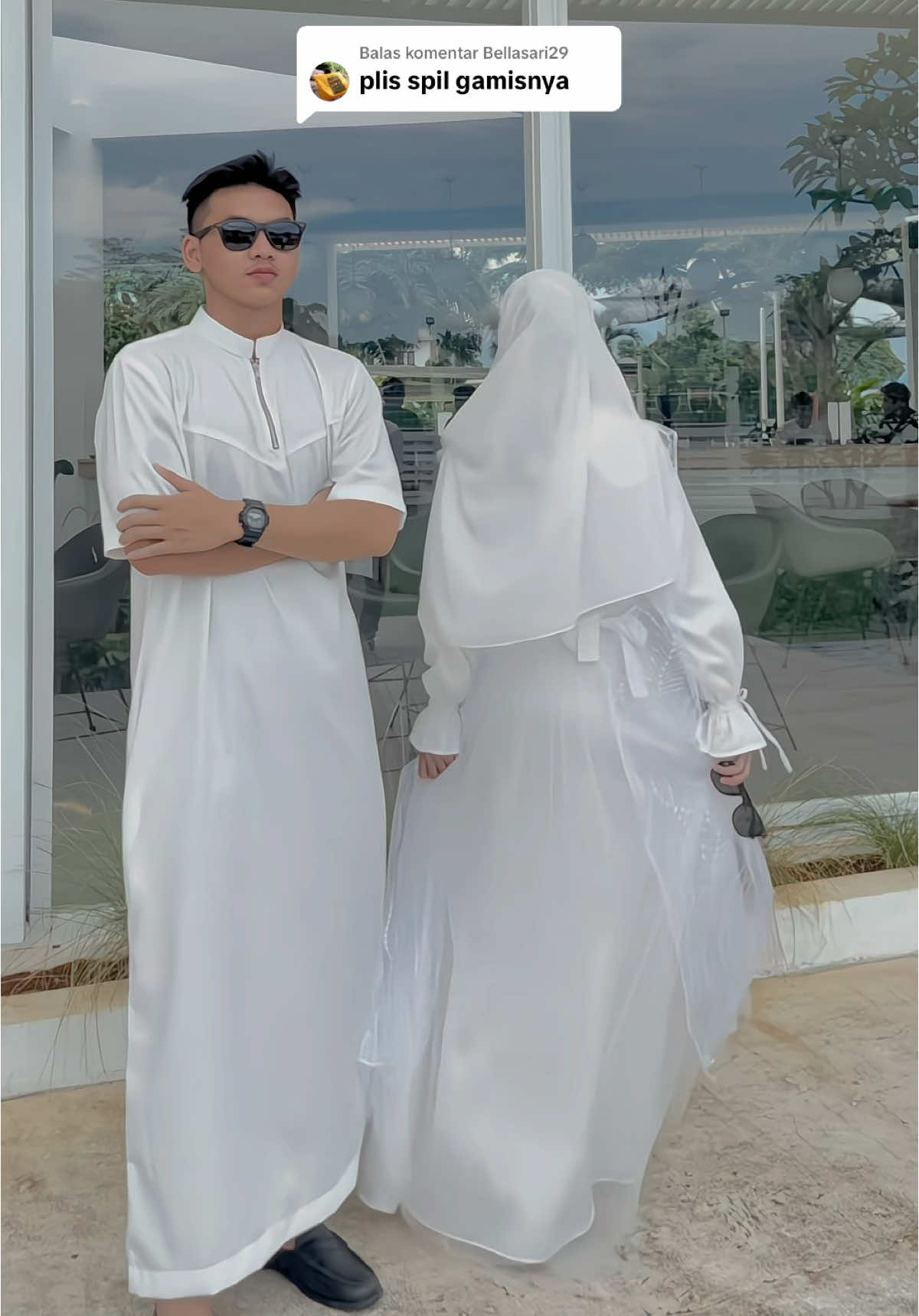 Membalas @Bellasari29 dress valeeqa & jubah zayyan. Hayu eid series nih😍🥰 #fyp #putristiahijab #abayazhanisa 