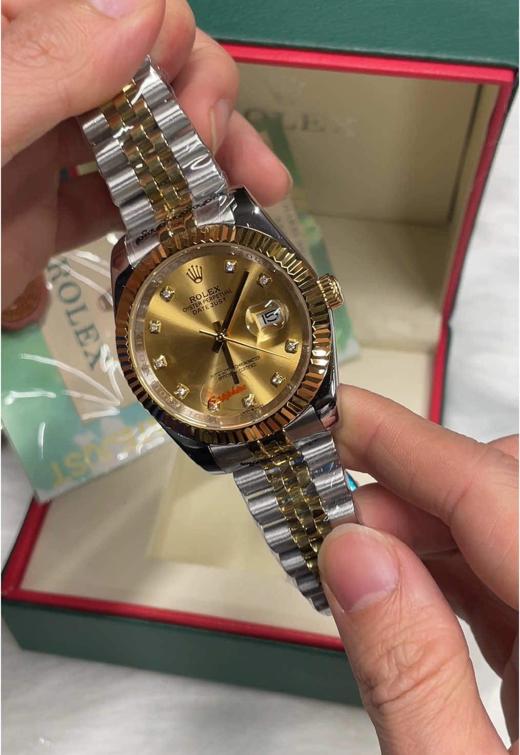 Siêu phẩm Rolex demi cho ace sắn đón. Đc sale cuối năm chỉ hơn 2️⃣🍠 🥰🥰#xuhuong #dongho #rolexwatch #donghonam #donghorolex 