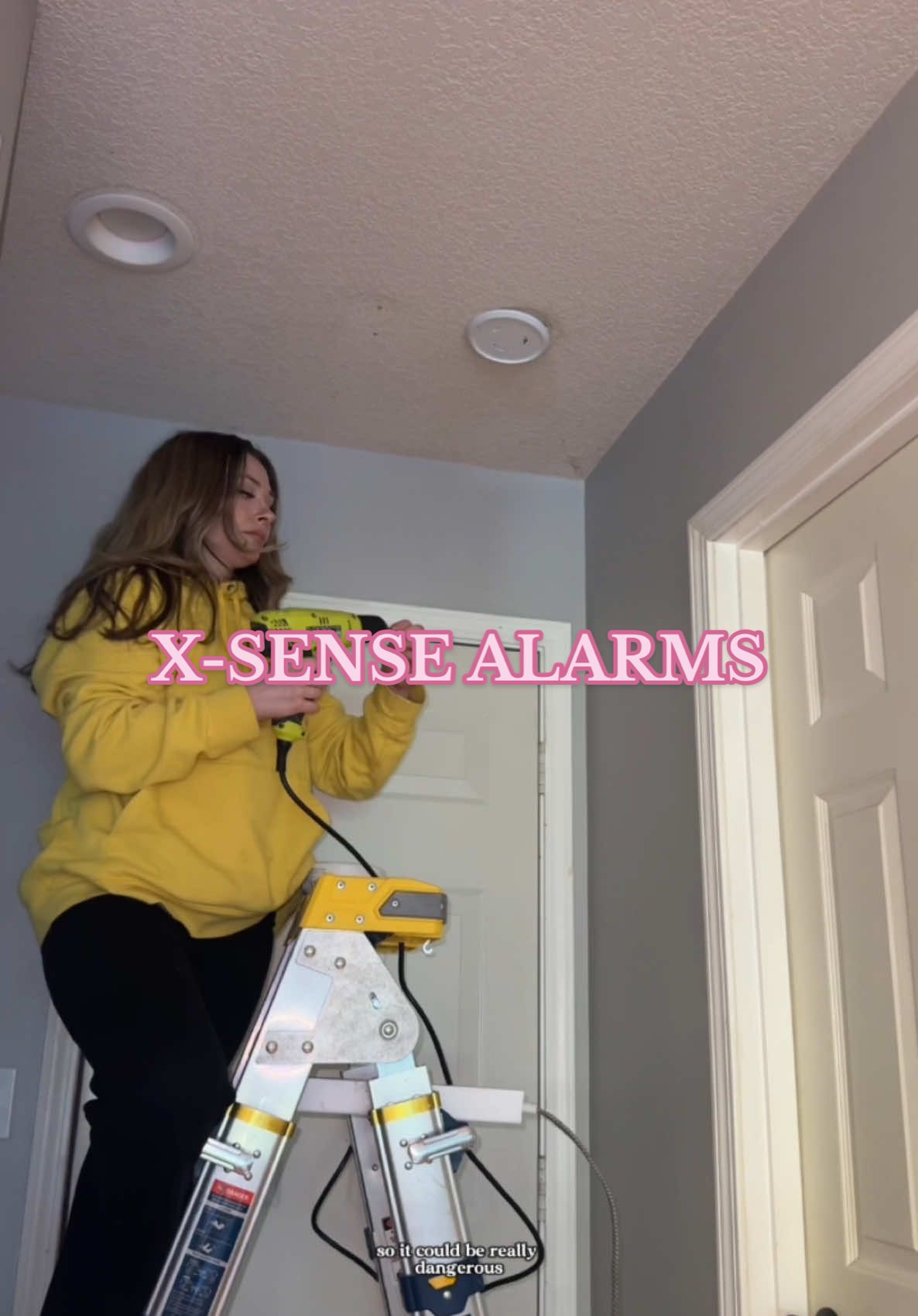 I feel SOO much better having these X-Sense smart detectors in my home & I can silence it from my PHONE!! One less thing I need the ladder for 🔥😅😂 Get 10% off with code: XSENSE10. Link in my bio!! @X-sense  #xsensepartner #sponsored #xsense #firesafety #newhome #homeprotection #smarthome #carbonmonoxide #fire #Home #DIY #reset #house 