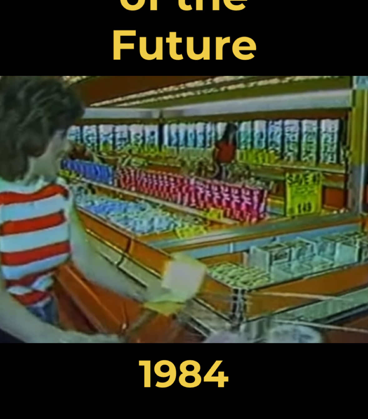 It has a computerized pharmacy #80s #vintage #newsreport #80snostalgia #grocerystore #80saesthetic #oldtech