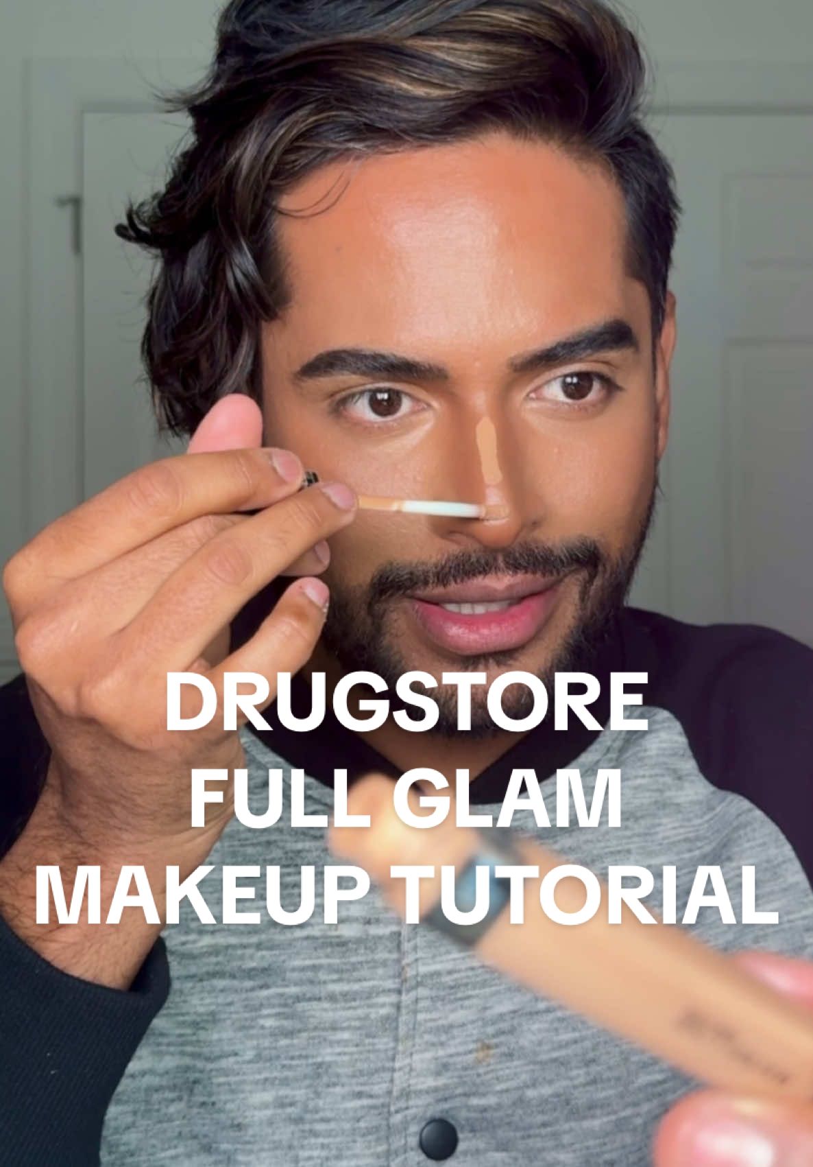 Drugstore Full Glam Makeup Tutorial 👍🏽 Tips ans Tricks for gettinng that expensive face on budget! 👀  @e.l.f. Cosmetics Power Grip Primer and Camp Bronzer Intense Deep @Maybelline NY Skin Tint shade 338 and Fit Me Concealer 035 @NYX Professional Makeup Color Corrector stix @loréal paris usa Lumi Glow Blush and Powder Blush shade Daring Rosewood and Panorama Mascara  @ONE SIZE BEAUTY Setting Powder @revlon Rum Rage Lipstick @Milani Cosmetics Setting Spray  #makeuptutorial #drugstoremakeup #affordablemakeup #MakeupRoutine #budgetfriendlymakeup 