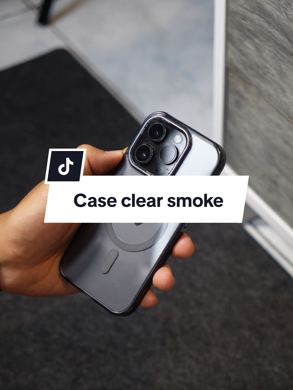 Case iphone clear smoke murah premium ... #casing #fyp #casingviral #iphone #siliconcase #casemurah 