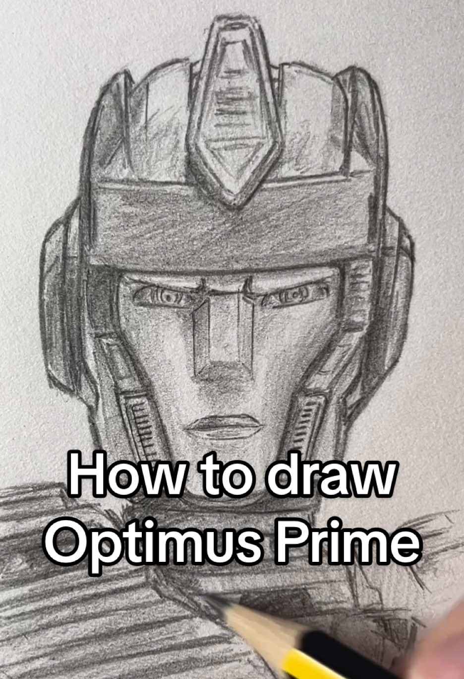 How to draw Optimus Prime from Transformers! Who should i draw next? #art #artistsoftiktok #optimusprime #transformers #transformersone #autobots  how to draw optimus prime transformers art drawing tutorial