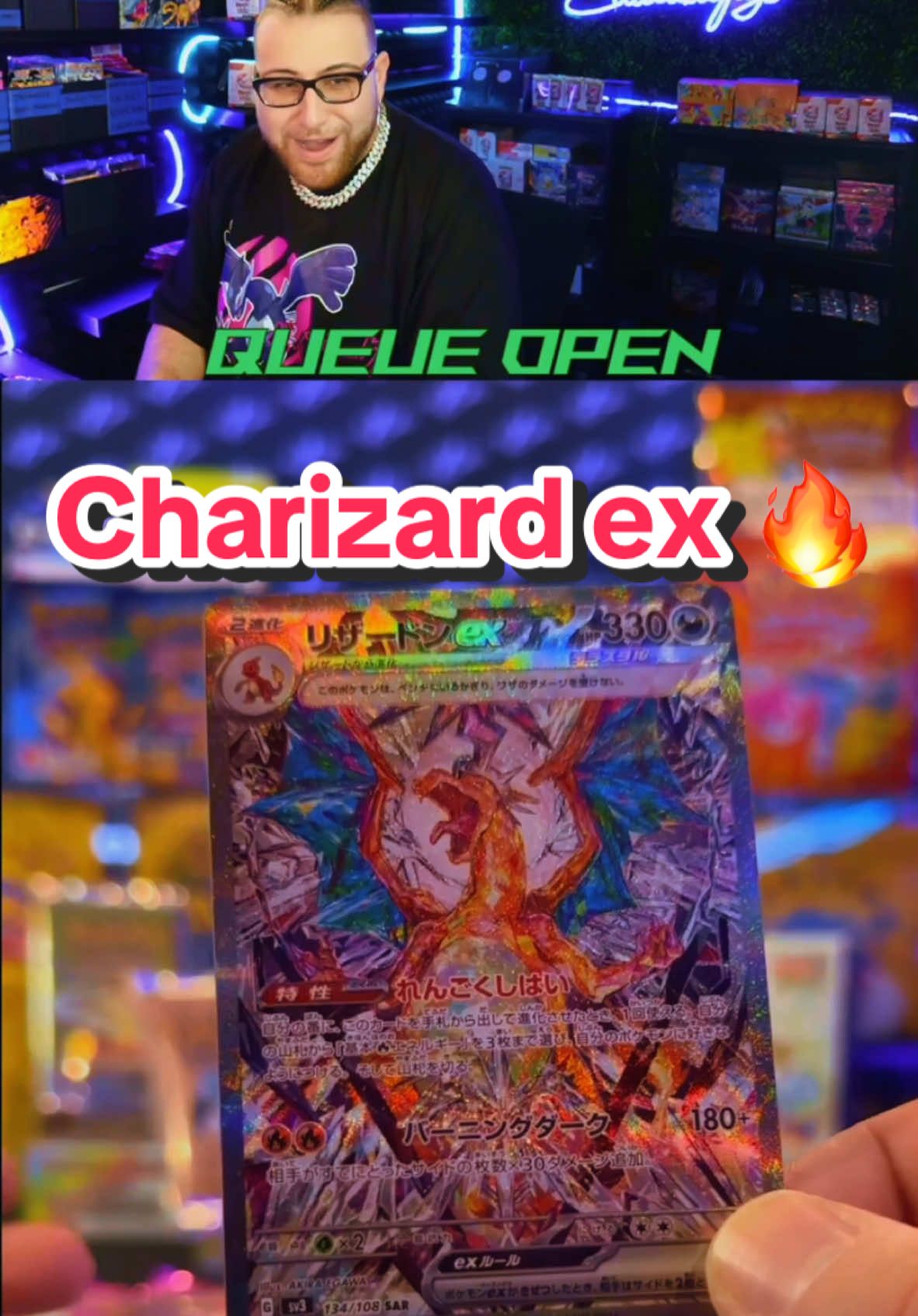 Charizard ex from Ruler of the black flame is finally pulled after 100s of boxs !! #pokemon #pokemoncards #live #ripandship #ripnship #151 #pokemontiktok #pokemonscarletviolet #pokemoncommunity #charizard #pokemontcg 