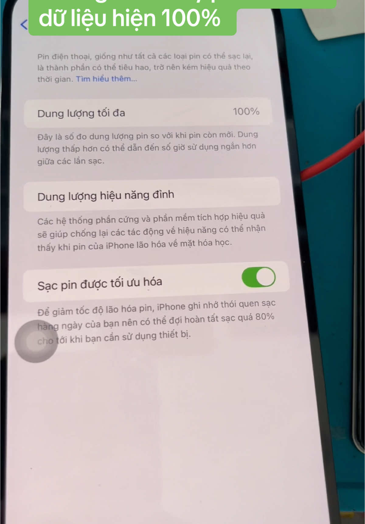 Hướng dẫn thay pin không mất dữ liệu ios 18