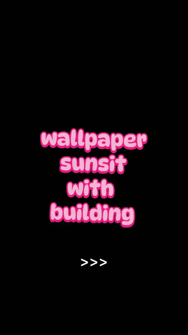 wallpaper sunset with building #sunset #baeutiful #sky #building 