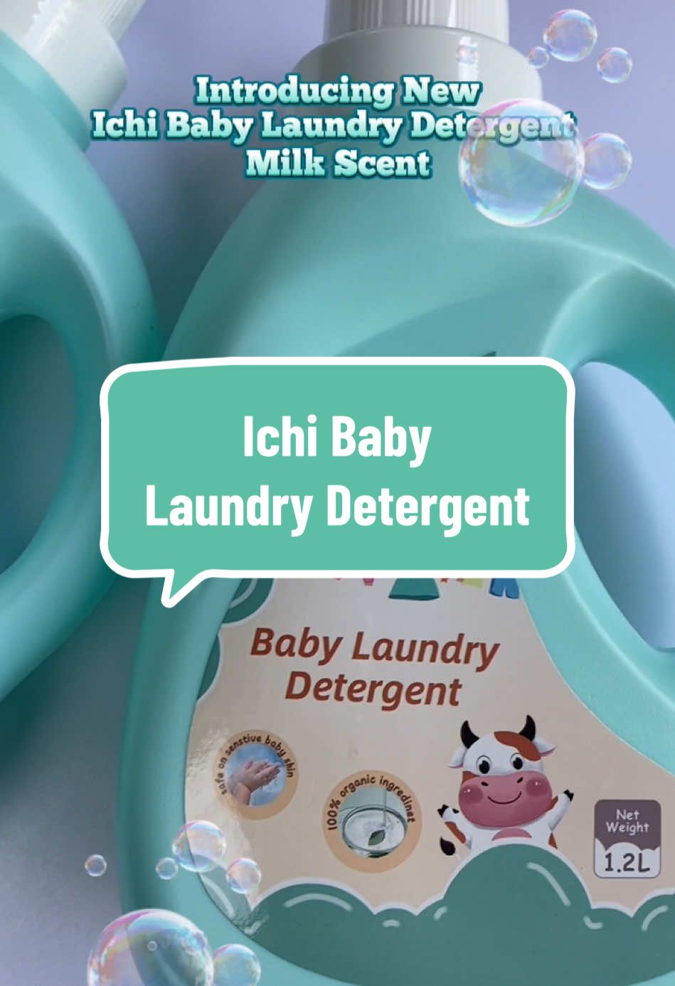 Ichi Baby Laundry Detergent 1.2 Liters Milk Scent.