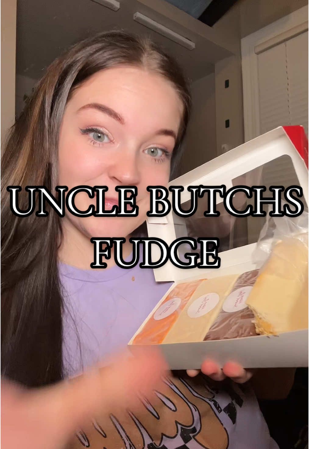 I havent had fudge in years, my biggest mistake😅 SO good. #unclebutchsfudge #fudge 