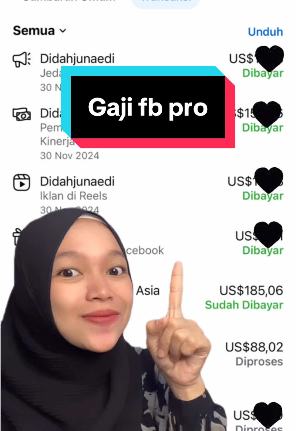 Gaji fb pro yang sudah di bayarkan dan yang belum di bayarkan  #edukasifbpro #gajifacebook #fbpro #kontenfbpro #spilgaji #gaji #fanspage #fyp #viral #info 