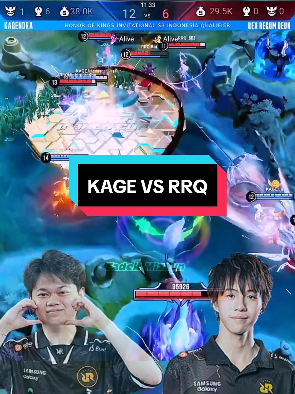 Kagendra vs RRQ Game 1 Honor Of Kings Invitational S3 D3 #HOKSnowCarnival #HOKNewYear #HOKID #HonorofKings #kage #RRQ #vivarrq 