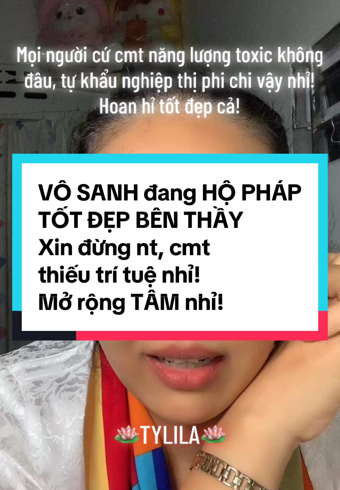 #LIVEhighlights #TikTokLIVE #LIVE VÔ SANH đang HỘ PHÁP TỐT ĐẸP BÊN THẦY Xin đừng nt, cmt  thiếu trí tuệ nhỉ!  Mở rộng TÂM nhỉ! #thayminhtue #vosanh #Tylila #phatphapnhiemmau #xuhuong #lamvuthuy #tutap #tiktok 