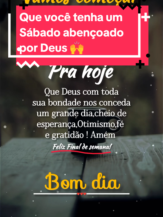 Que você tenha um sábado abençoado #bomdia #sabado #gratidao #deus_no_controle #frasesmotivadoras #motivacao #oracao #obrigadodeus #dia #mensagemdodia #bomdiacomdeus #bomdiaabençoado #mensagemdebomdia #statuswhatsapp 