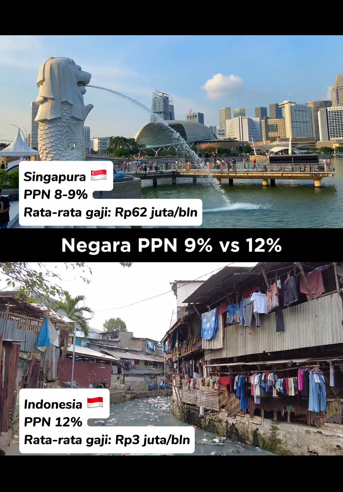 Perbandingan kondisi negara PPN 9% & PPN 12%  Gimana menurut kalian guys? #konoha #indonesiaemas #indonesiamaju 