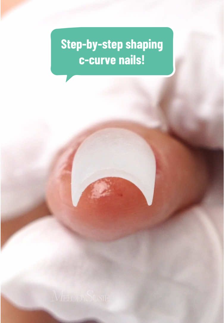 Step-by-step shaping c-curve nails! Follow me for more nailtech knowledge and hacks! #melodysusie #melodysusienails #nailtools #nailart #nailchallenge #nailtutorial #nailtechlife #nailtechcheck #nailtechproblems #nailtechnician #nails #nailbeginner #nailpro #naillover #nailhack #nailtips #nailtip #polygel #polygelnails 