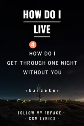 HOW DO I LIVE🎤🎤🎤🎶🎶 #kantahan #karaoketiktok #karaoke #music #lyrics #tiktok #foryou 