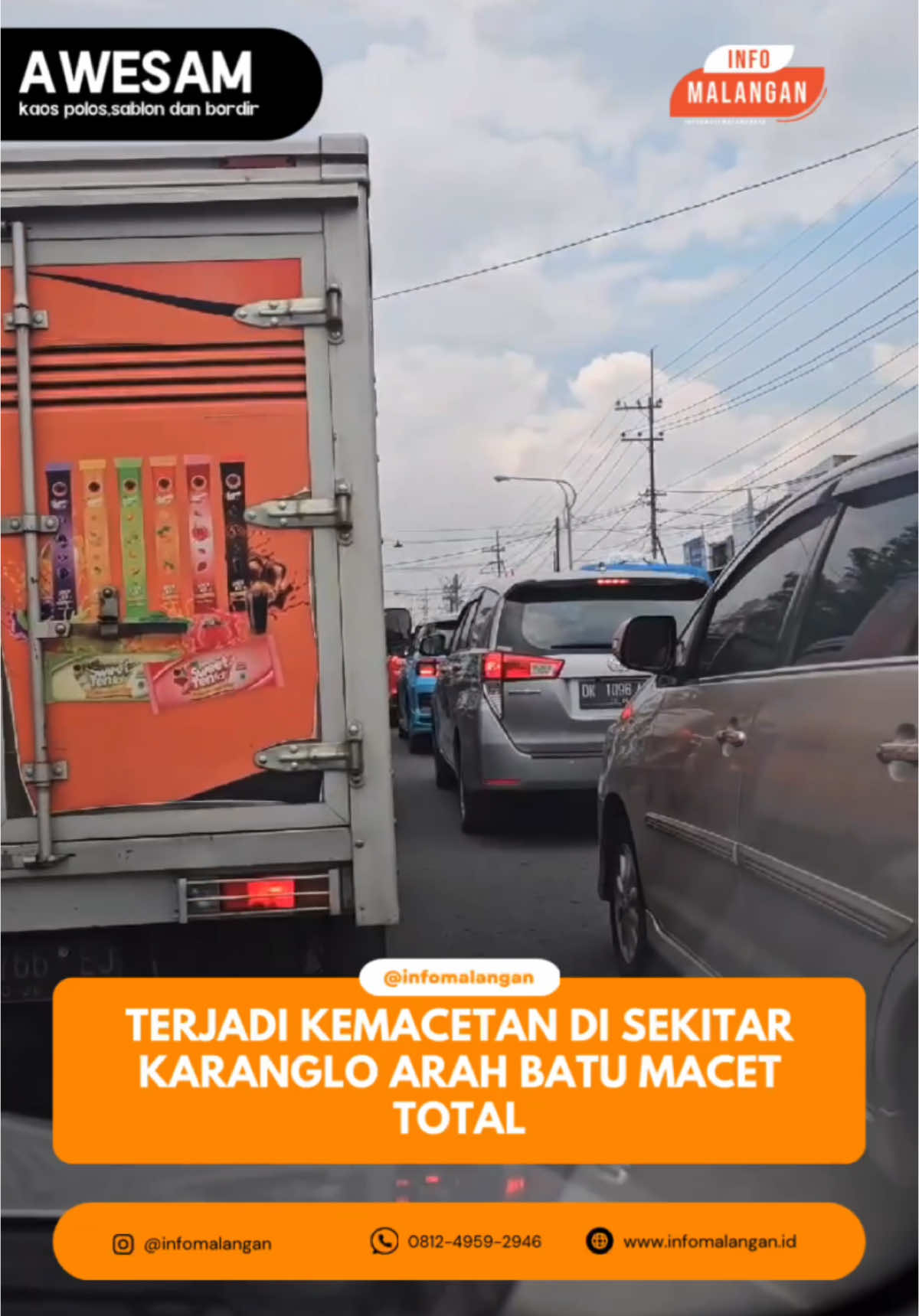 Menjelang Nataru, Siang ini Terjadi kepadatan menuju arah batu dari karanglo. (21/12/2024) 🎥 kiriman warga #infomalangan 