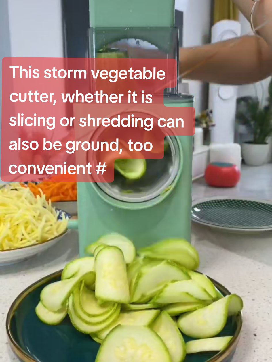 This storm vegetable cutter, whether it is slicing or shredding can also be ground, too convenient # vegetable cutter # vegetable chopping supplies # kitchen good tthings