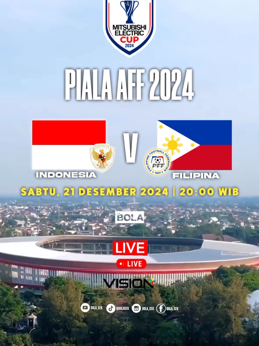 INDONESIA 🇲🇨 VS 🇵🇭 FILIPINA ASEAN MITSUBISHI ELECTRIC CUP 2024 #jadwalbola #timnasday #indonesia #filipina #timnasindonesia #aseanmitsubishielectriccup2024 #pialaaff #manahansolo #foryou #foryoupage #fyp #bolacek 