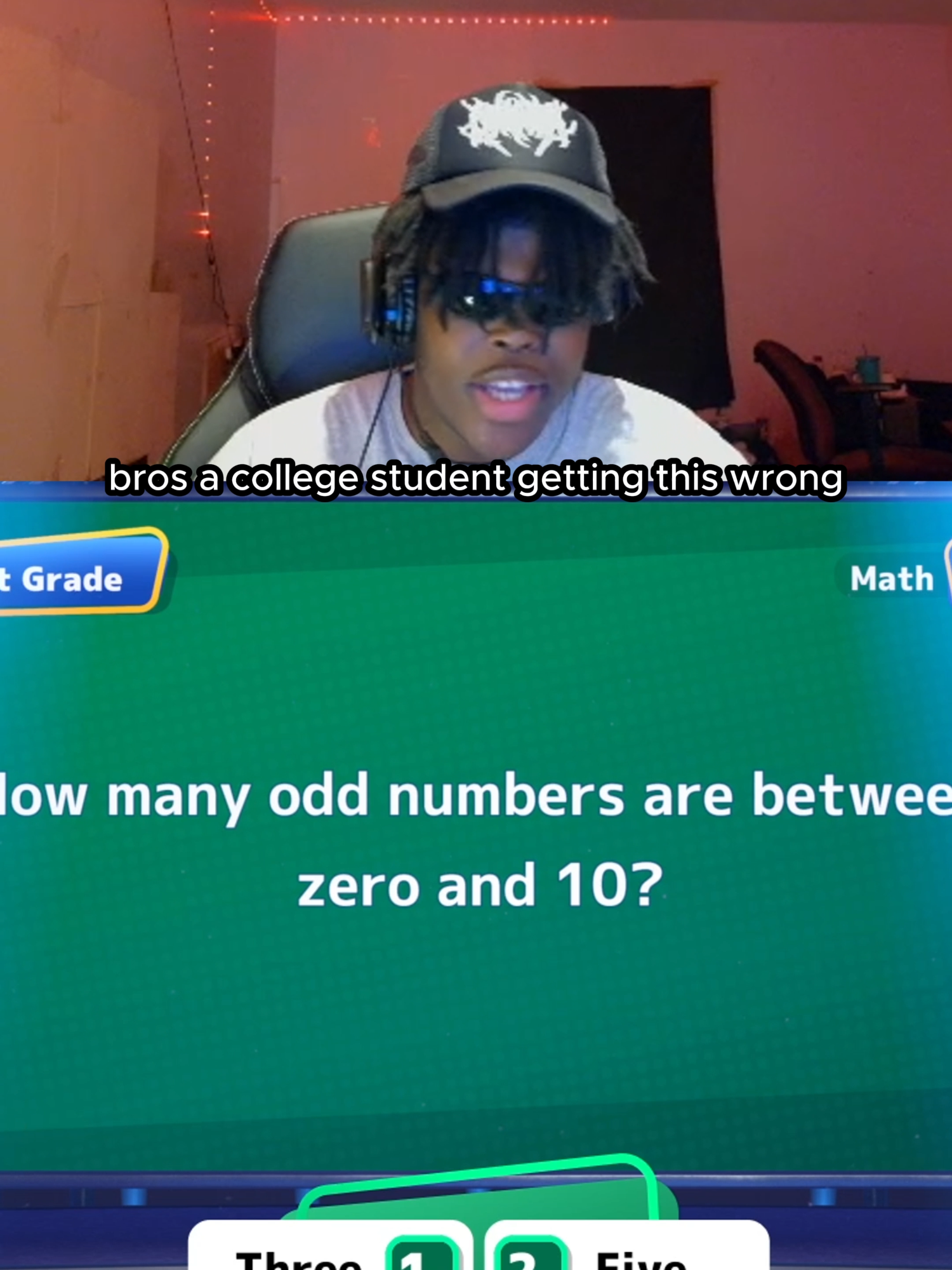 bro should not have graduated 😂 (Twitch/YT: HeyyVance) #areyousmarterthana5thgrader #fypage #viral