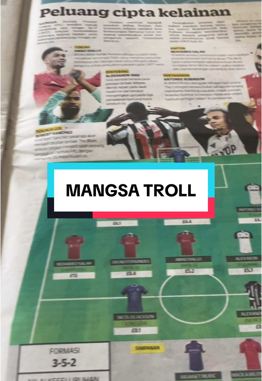 Surat khabar pun dah pandai buat content troll 🥲😭. #fyp #tiktokmalaysia #fypシ #manchesterunited #ggmu #carabaocup #spurs 