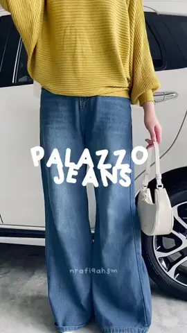 lurveee gila #jeans nii labuhh elok walaupun tinggi cutting helokkk 🩵  . . .  #pandaeyes #fyp #foryou #pandaeyesoutfit #pandaeyesofficial #foryoupage #palazzojeans #jeans #jeanshighwaist #baggyjeans 