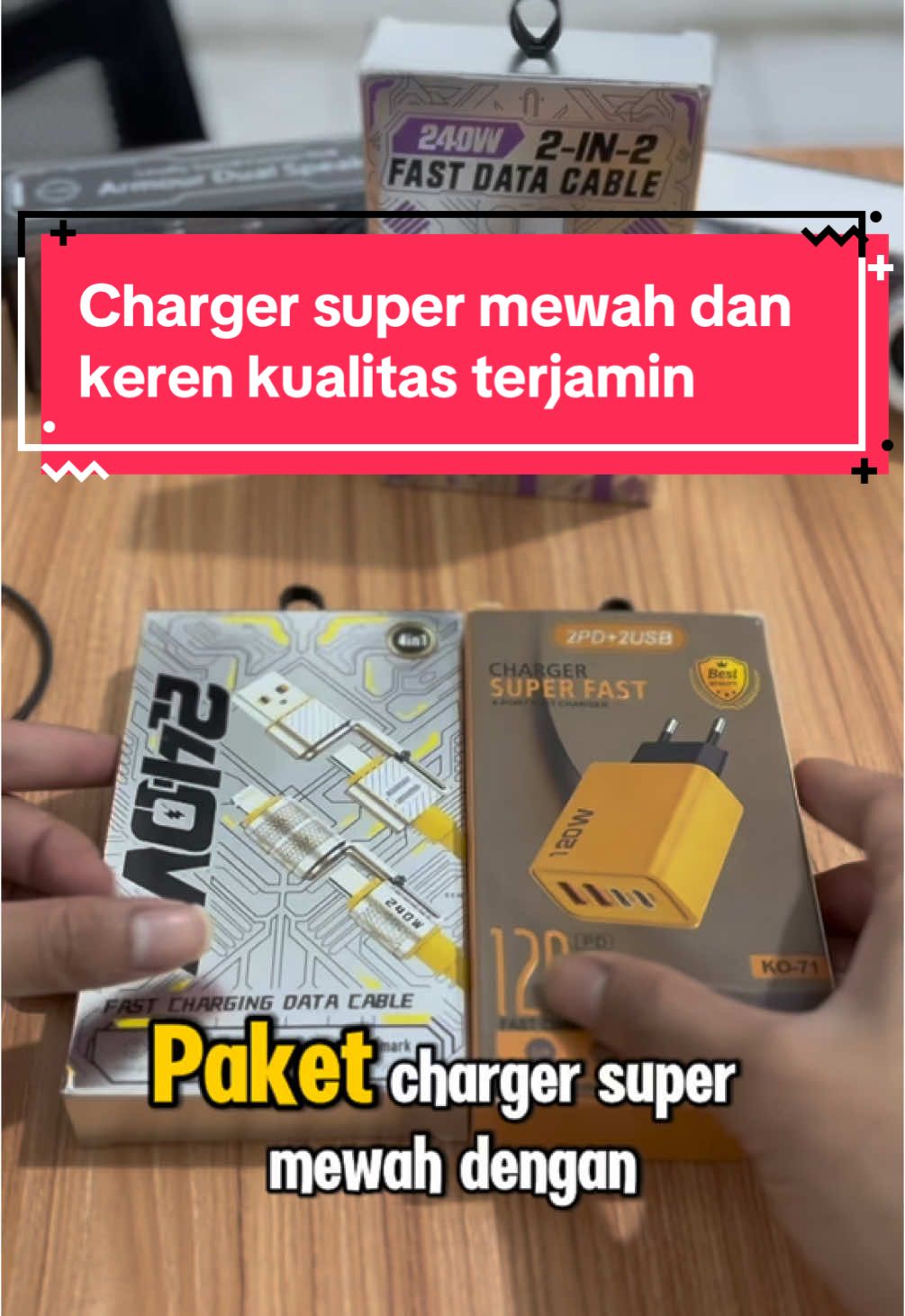 Kalian harus punya charger mewah dengan harga terjangkau dan tentunya kulitas terbaik , sudah support fast charging juga lohh 🔥🔥  Buruan cekout di keranjang kuning sekarang !!  Mumpung ada gratis ongkir untuk seluruh indonesia #gebyarbelanjadesember #wibgajian #yearendsale #charger #4in1 #waktuindonesiabelanja 