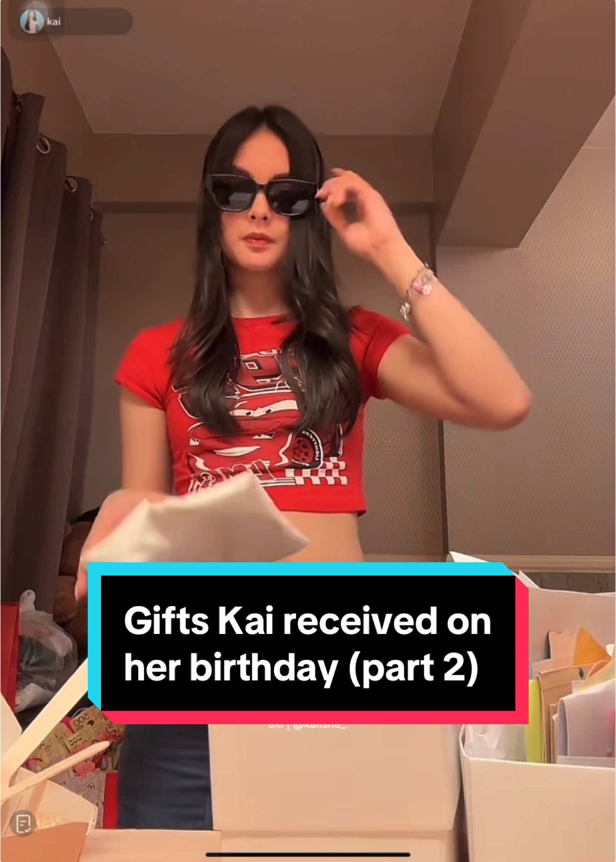 gifts kai received on her birthday | part 2 (Dec. 20, 2024)  #kaimontinola #kaishamontinola #pbbgen11 #fypシ @kai 