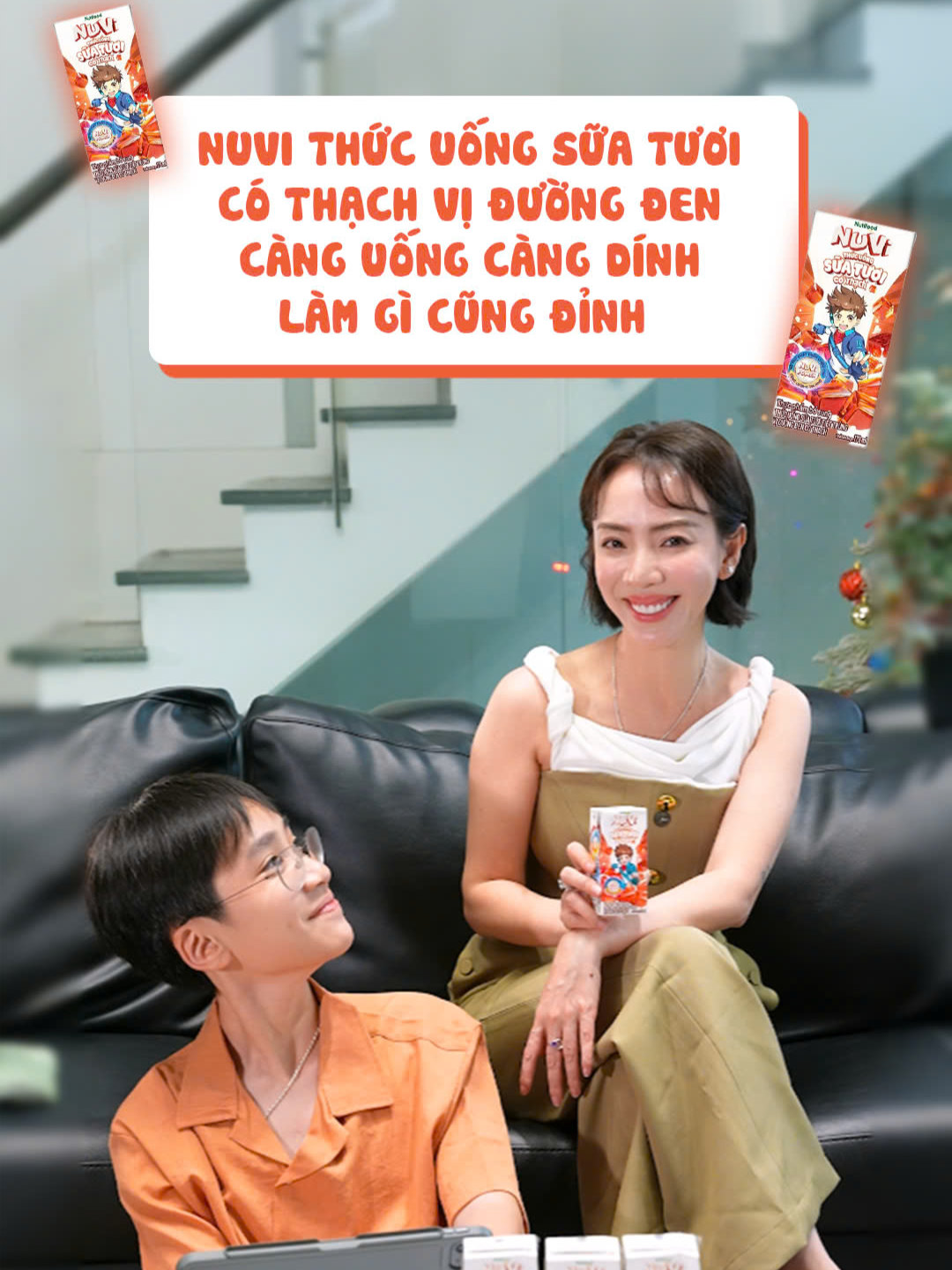 Andy nhà Trang cũng giống mấy bạn nhỏ khác thích các loại thức uống ngọt ngọt thêm topping dai giòn. Vì là một bà mẹ hiện đại nên Trang rất hiểu tâm tư của con nên Trang chọn NuVi Thức Uống Sữa Tươi Có Thạch Vị Đường Đen cho Andy. Càng uống càng dính - làm gì cũng đỉnh #NuVi #SuaTuoiCoThach#NuViWorld#NuViDuongDen#ChanAiLaDay