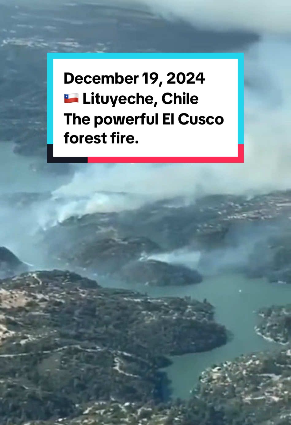 December 19, 2024 🇨🇱 Lituyeche, Chile The powerful El Cusco forest fire, which has affected more than 700 hectares, is developing near populated areas, seven houses have been destroyed. ❗️NO country in the world will be able to cope with the losses from climate disasters ON ITS OWN. •Why are there SO many climate catastrophes on our planet now? •This increase is explained by cosmic radiation passing through our solar system every 12,000 years and affecting the cores of all planets. As a result of its impact, the Earth's core is destabilized and overheated. Due to the centrifugal force due to the rotation of the planet, hot magma rises to the surface of the planet, heating the oceans from below. This leads to intense evaporation of water, saturating the atmosphere with moisture, which leads to severe floods even in places where they have never happened before. •Only the creation of a single international scientific center aimed at studying the true causes of the increase in natural disasters and the cooling of the core can help us stop the global catastrophe. But this will not happen without our public demand. •If you want to know the details, write me a message 