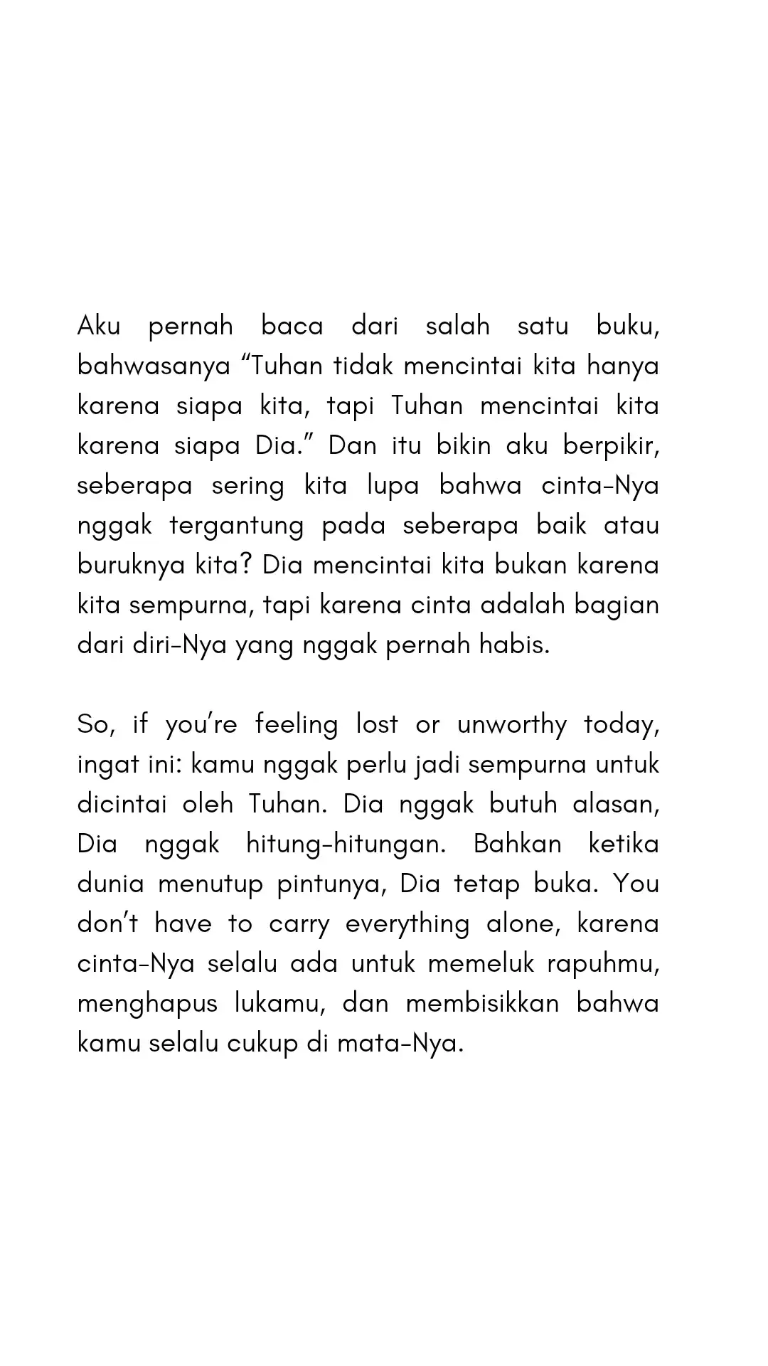 Sungguh aku takjub dengan cinta Allah kepada hambaNya✨️🫶🏻. #fyp #foryou #fypage #quotes #qoutesoftheday #quotesislam #motivation #cinta 