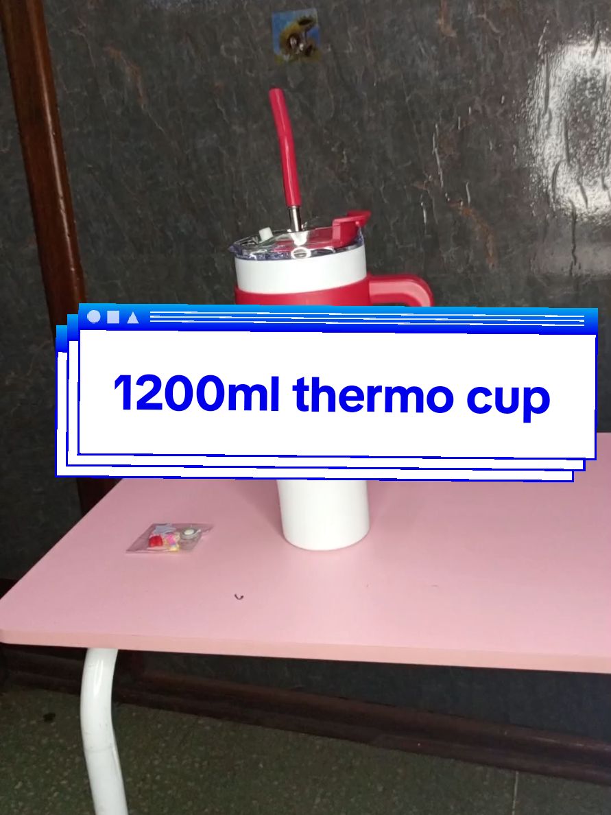 1200ml Portable eco-friendly thermo cup @kshs 1199 Delivery countrywide  ➖Capacity:1200ml ➖Keeps beverages cold/warm/hot for hours ➖Perfect for on the go ➖Adult tumbler with metallic re-usable straw ➖Comes with stickers ⛔Stanley mug design 🔹Available in: Pink, Blue, Green, White, Yellow  Available at the shop #0723025293 #0745746330 #jazashop #fyp #kenyantiktok🇰🇪 #followingthetrends #StanleyCup #newtiktoker #christmas #present #gift 