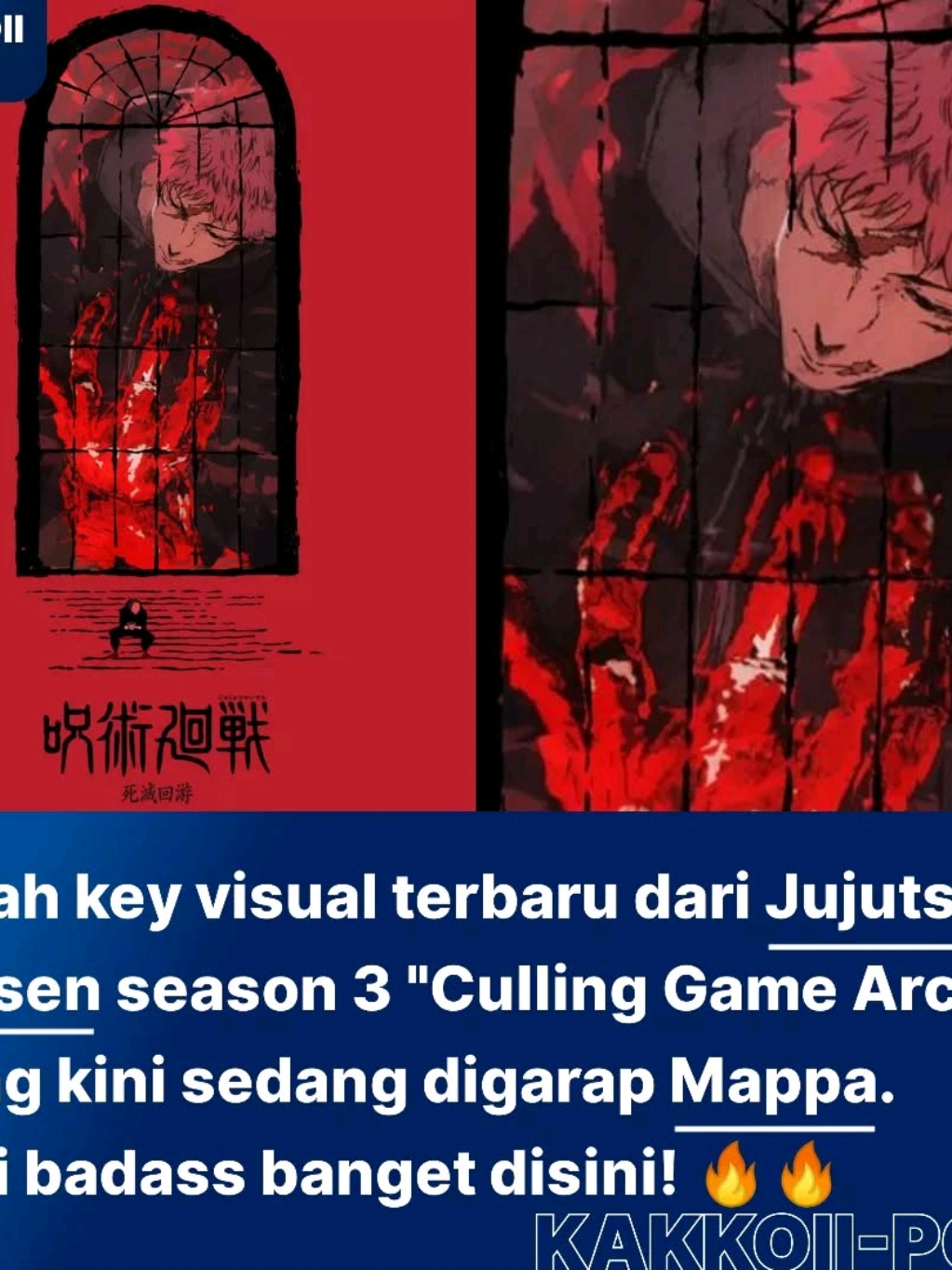 bener bener gak sabar👀 • • • #jujutsukaisen #jjkseason3 #cullinggame #animeedit #keyvisual #lewatberanda #bismillahfyp #4u #xyzbca 