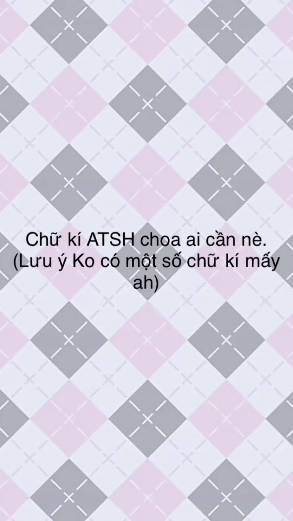 Chữ kí ATSH nha #xuhuongggg🐰 #atsh