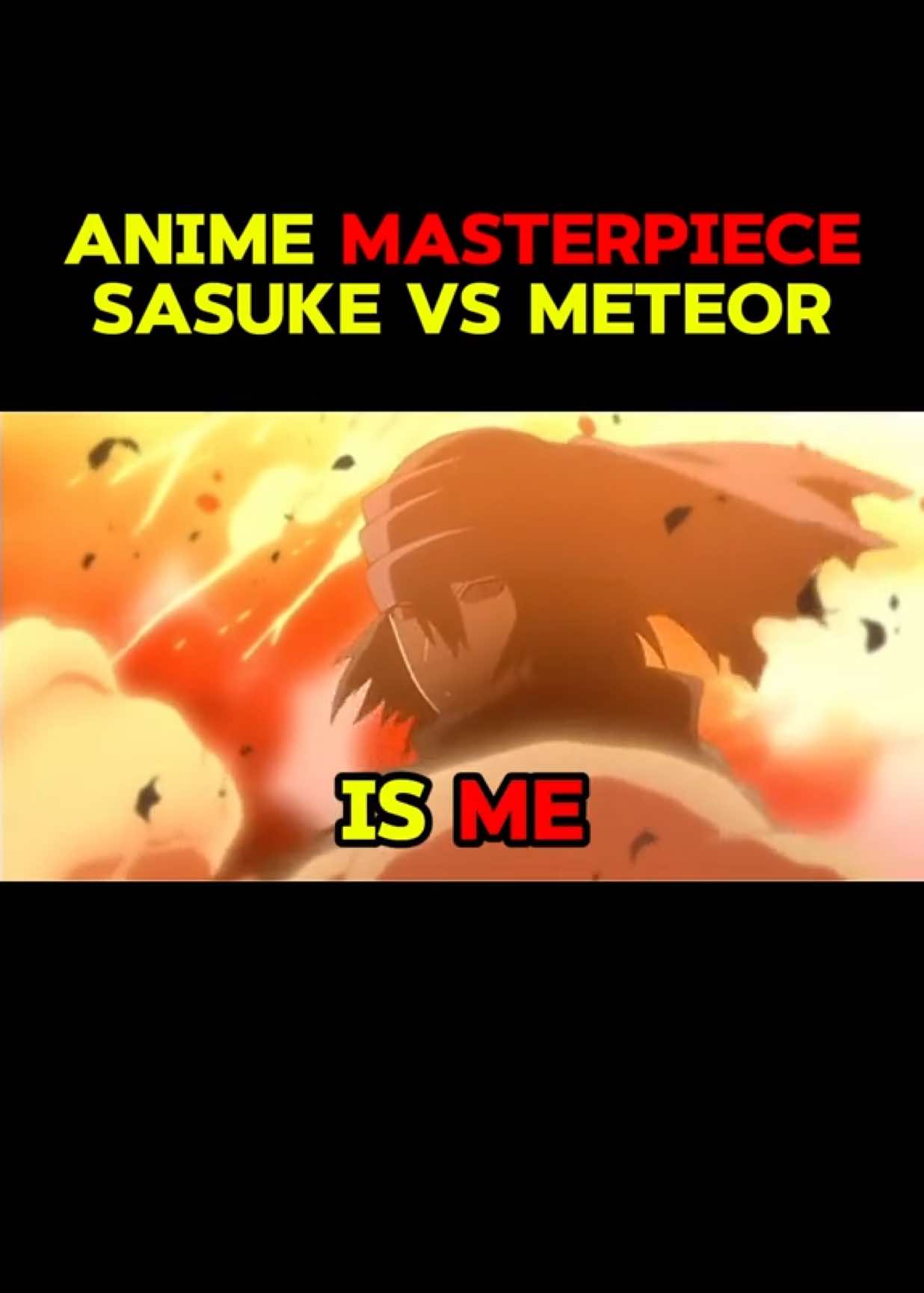 SASUKE vs METEOR - MASTERPIECE 🔥 #sasuke #narutothelast #kakashi #fyp #animefyp 